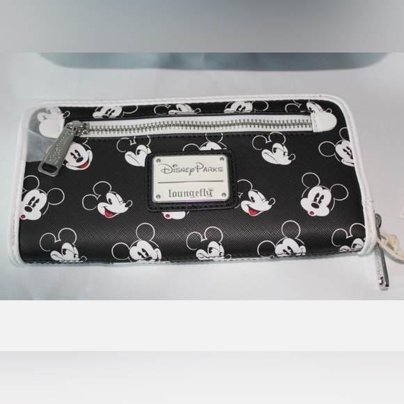 Loungefly Handbags - (2/$75) Loungefly Black and White Mickey Mouse Wallet NWT
